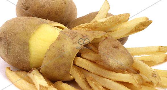 french fries making