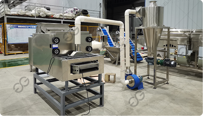 cocoa bean peeling machine factory