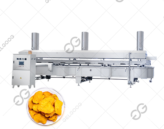 gas chips frying machine