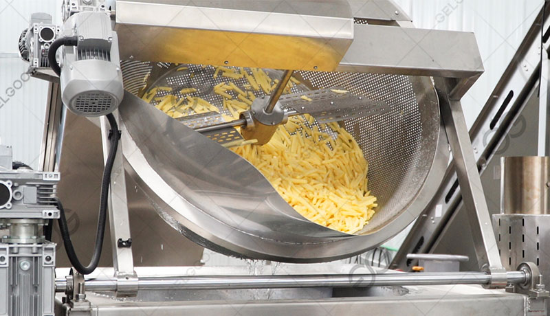 french fries stir frying machine