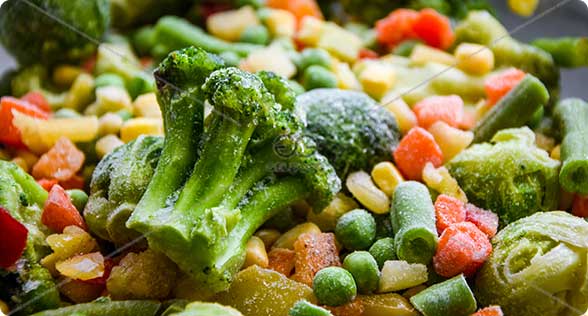 freezing vegetable